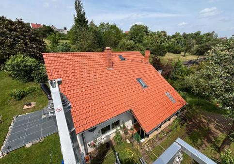 Dach nach der Reinigung